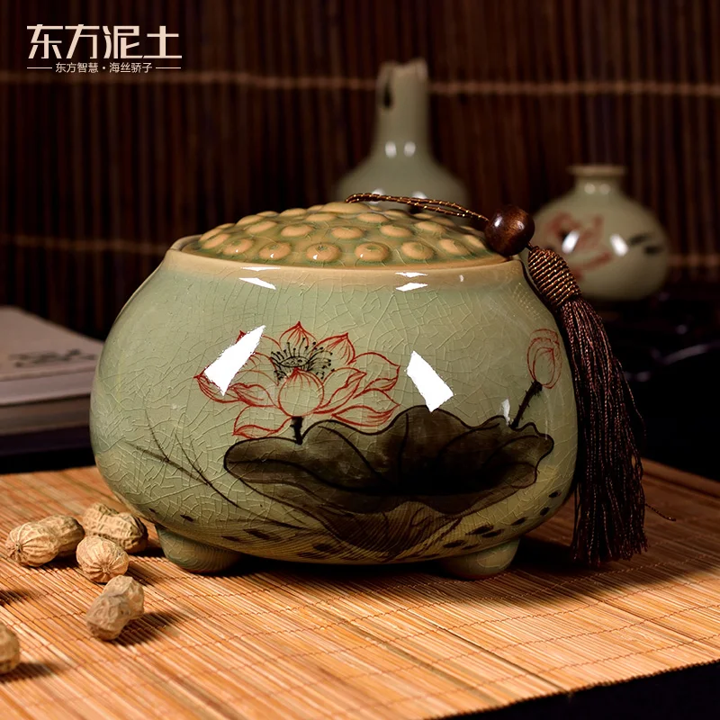 

New Chinese Style Living Room Curio Shelves Decoration Home Wine Cabinet Zen Decoration Ceramic Creative Practical Gift Present