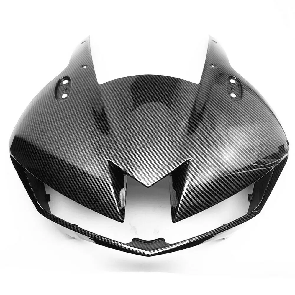 

Hydro Dipped Carbon Fiber Finish Front Nose Headlight Fairing Cowling For Honda CBR 600RR CBR600RR 2013-2020