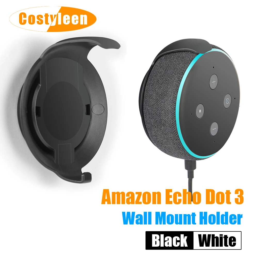 Alexa Echo Accessories Wall Mount Holder for Alexa Echo Dot 3rd Generation Built-in Cable Management