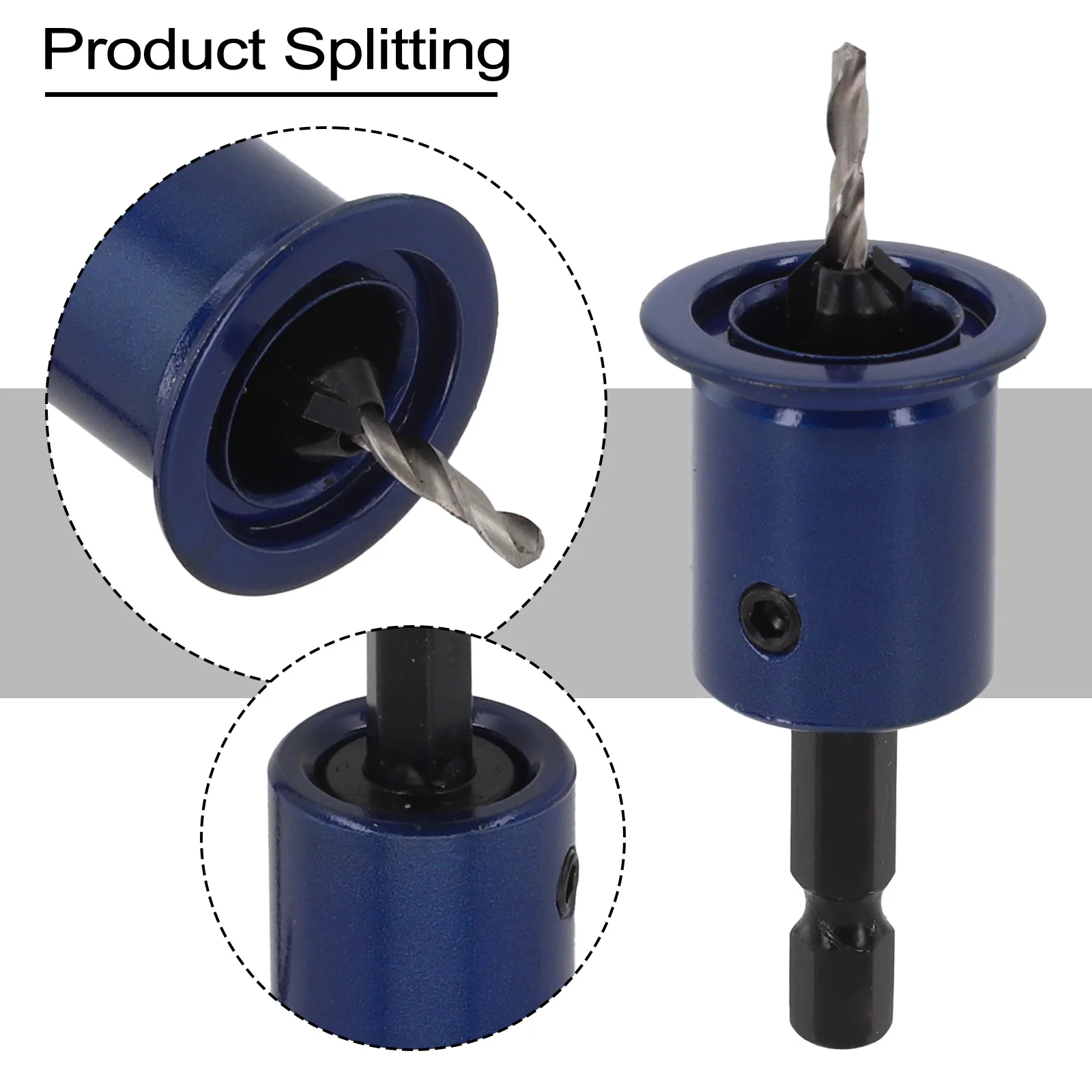 

1pcs 8mm Shank Countersunk Drill Bit Woodworking Router Bit Core Limiter Drill Bits Hole Opener Router Bit Woodworking Tool