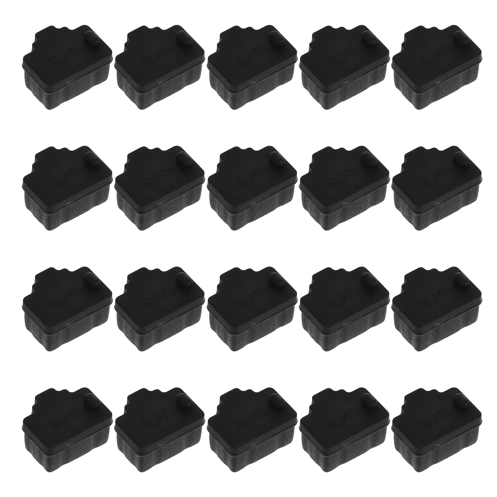 

20 Pcs Dust Plug Hub Port Protectors Ethernet Stoppers Interface Dustproof Silicone Plugs Network Protective Caps