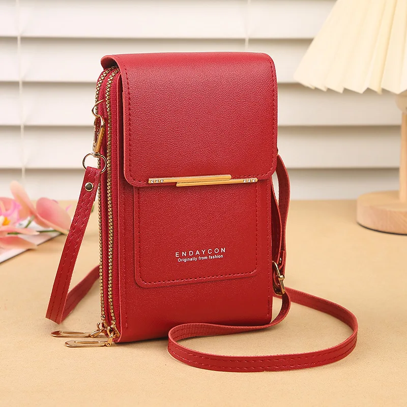 Dames crossbody telefoontas met kaarthouder en touchscreen_voghion.com