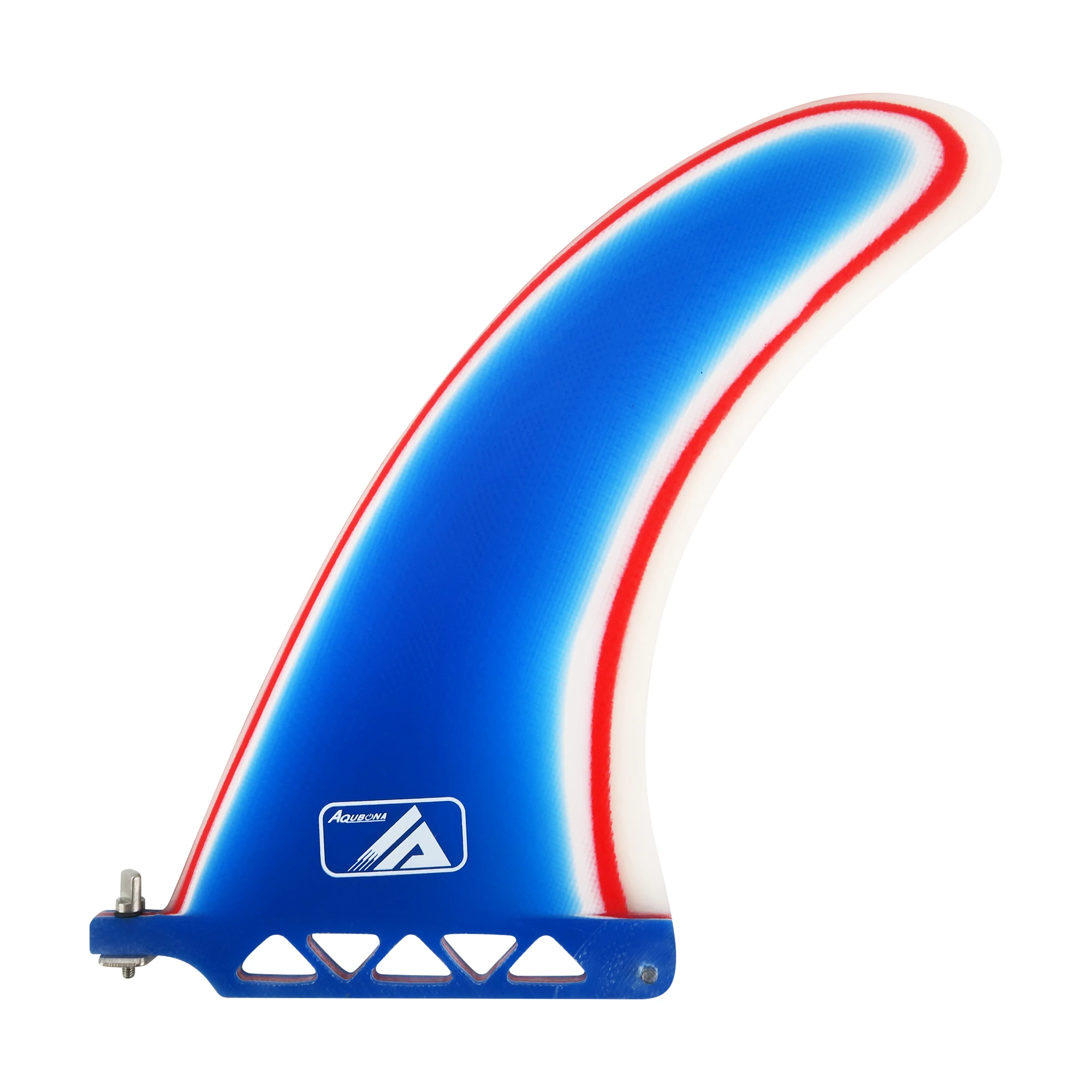 Fiberglass Surf & SUP Fin 9" Premium Free No Tool Fin Screw 9 Inch Center For Longboard Surfboard & Paddleboard