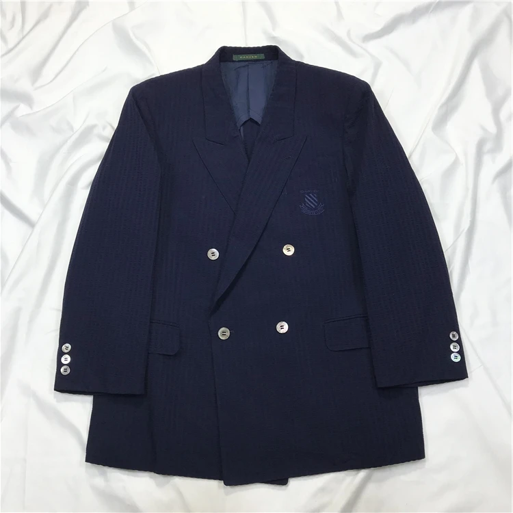 

Embroidered double-breasted suits for men and women, slim business suit jacket DY5947