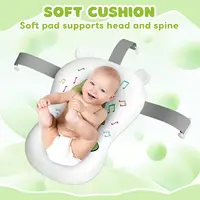 Foldable Baby Bath Tub with Cushion and Thermometer Set