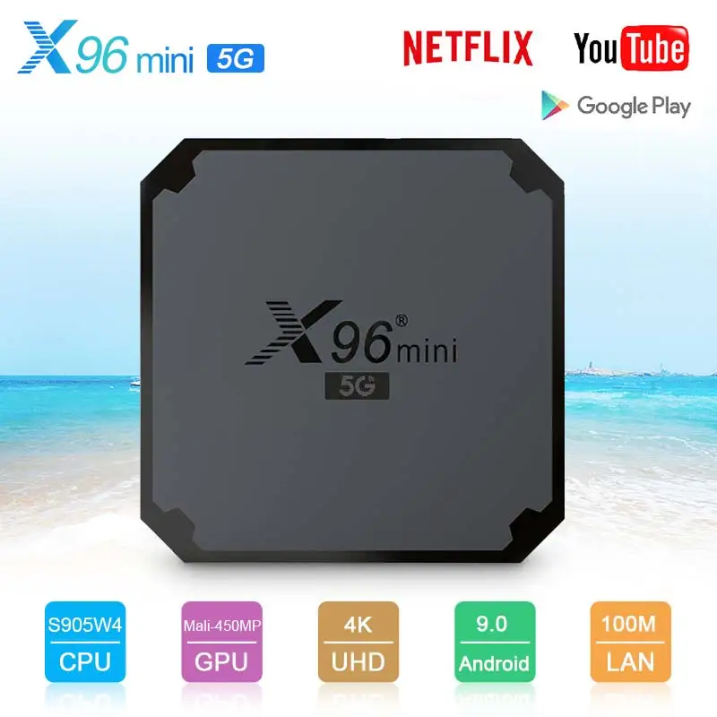 Мини-приставка смарт-ТВ X96 Android 9 0 Amlogic S905W4 Wi-Fi 2 4 ГГц 1080p + 16 Гб | Электроника