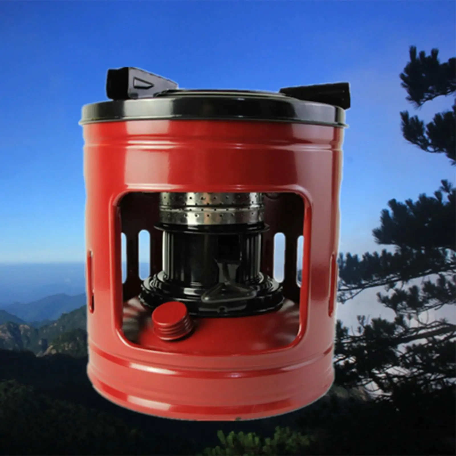 Portable Camping Kerosene Stove Windproof Cooking Stove All-in-one Outdoor Heater Kerosene Heater Burner 1 Pcs