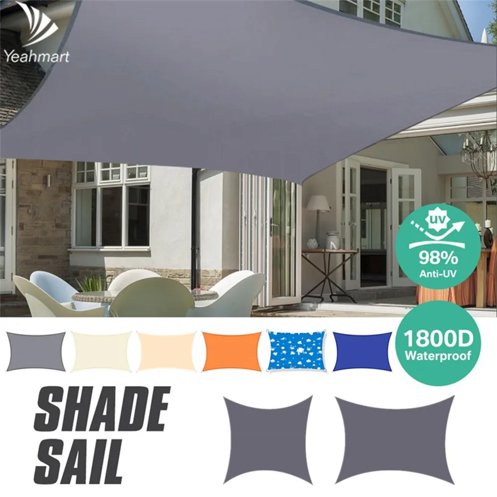 AMANKA 98% UV Protection Canopy - 1x2m Waterproof Sun Shade