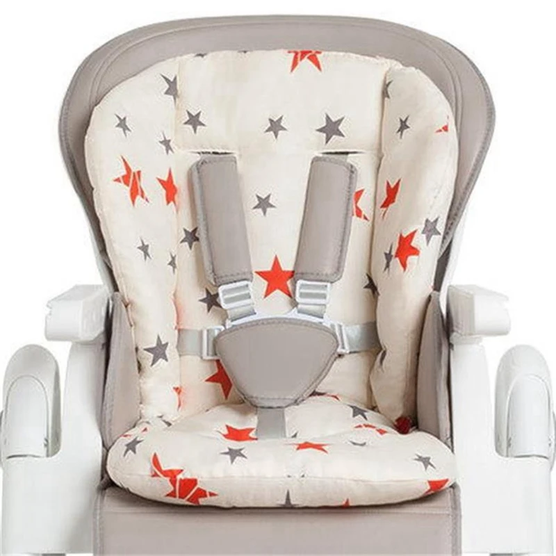 Baby High Chair Accessories Baby Stroller Seat Pad Universal Baby Stroller High Chair Seat Cushion Liner Mat Cotton Soft Feeding Chair Pad Cover