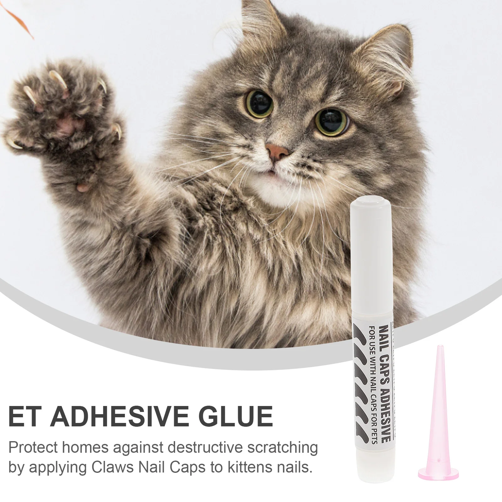 10 Pcs Special Pet Nail Glue Pet Nail Adhesive Glue Cat Nails Covers Glues Cat Nail Caps Glue Cat Claw Caps Glue 3