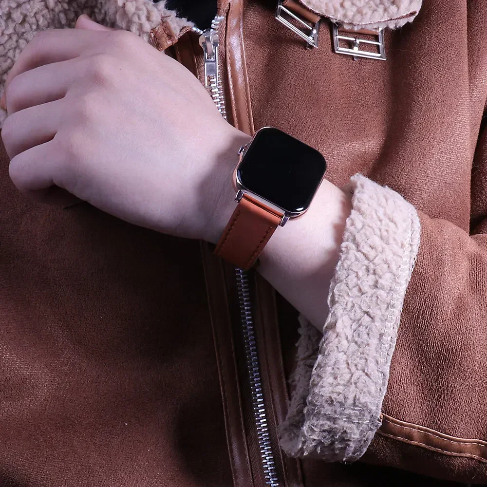 Elegant Leather Watch Strap - Premium 20mm/22mm Bracelet