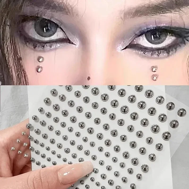 Fashion Non Piercing Fake Nose Lip Sticker Disposable Belly Eyebrow Lip Ear Piercing Jewelry Button Halloween Makeup Accessories