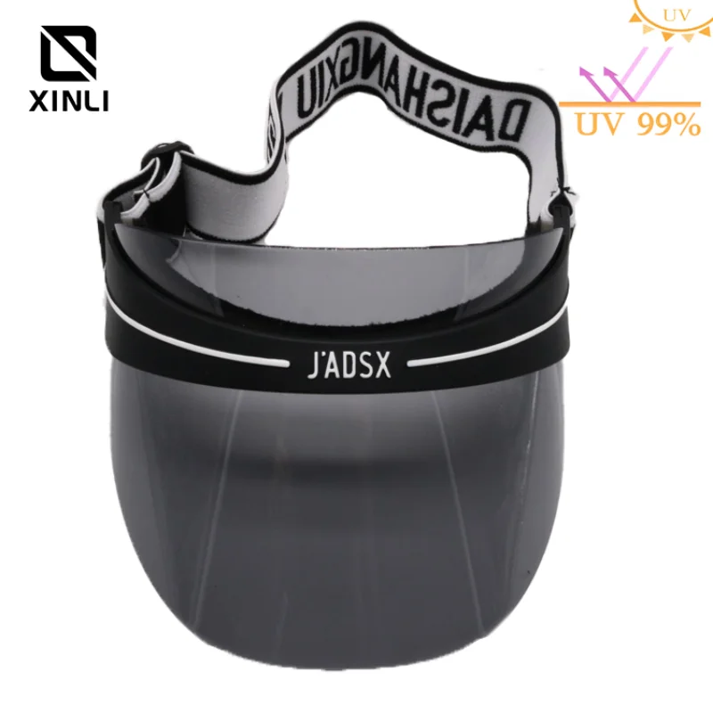 Shorty Lux Outdoor Travel Sport Woman Men Golf Cap Transparent PVC Sun Hats Maximum UV protection Beach Outdoor Grey Color