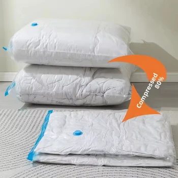 20 Pack Vacuum Storage Bags, Space Saver Compression for Comforters and Blankets, Sealer Clothes Hand Pump Included