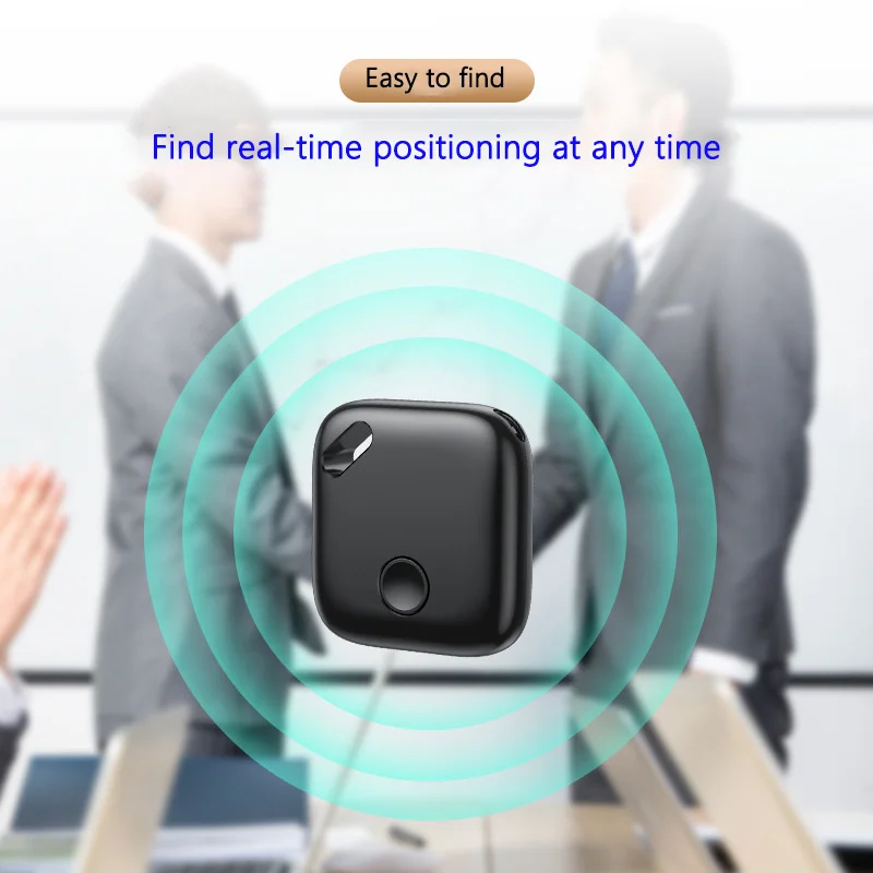 Беспроводной мини-GPS-трекер для пожилых людей, устройство антипотеря с поддержкой Bluetooth, для поиска ключей от детей и домашних животных