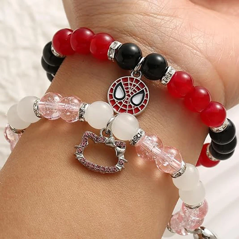 Spinne passende Armbänder für Paare bester Freund bff Freundschaft armband für Frauen Mädchen Schnur Schnur Seil geflochtenes Armband