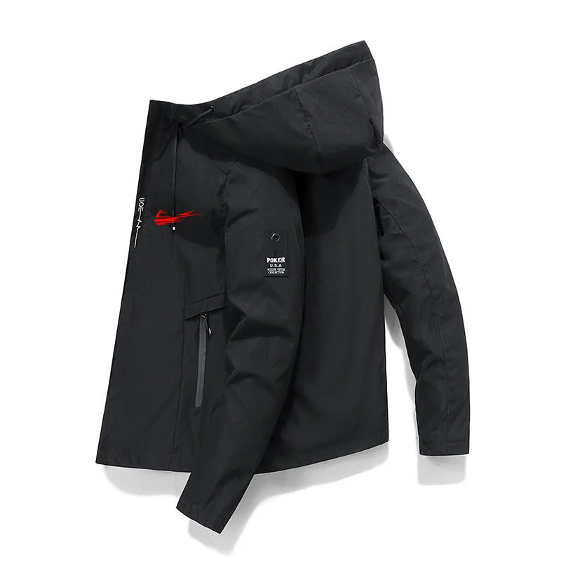 2024 New Spring And Autumn Brand Men's Windproof Zipper Jacket Casual High Quality Hooded Baseball Jacket Outdoor Sports Jacket 22 S79f89fb920b647ddaea8f638b8d821861