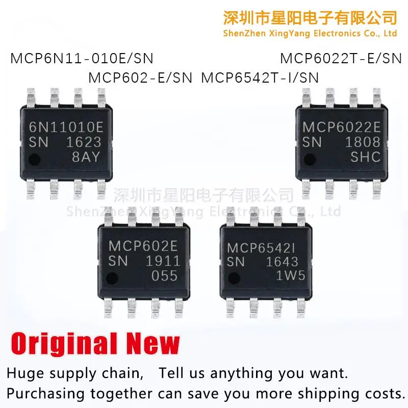 

Новый оригинальный MCP6542T - I/SN MCP6022T - E/SN/MCP602 MCP6N11-010 - E/SN