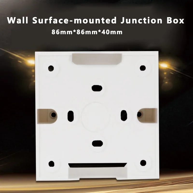 High-quality Wall Mount Wiring Bottom Box 34/40/45mm for 86 Type Standard Switches and Sockets Apply