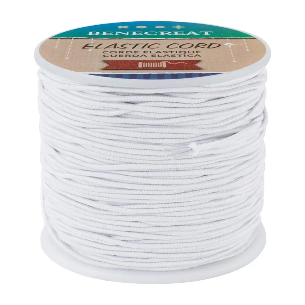 

1.5mm White Black Elastic Cord 70m Stretch Thread Beading Cord Fabric Crafting String Rope For DIY Jewelry Making Bracelet Craft