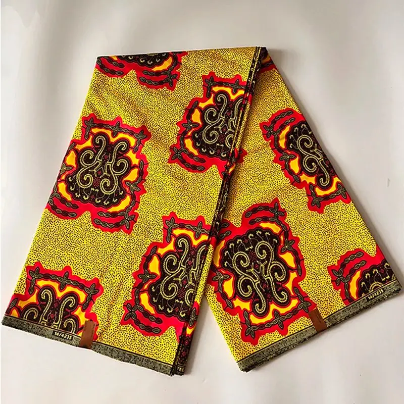 SUPER beautiful design 6 yards of ankara fabric High quality Original wax cotton wax african fabric african holland