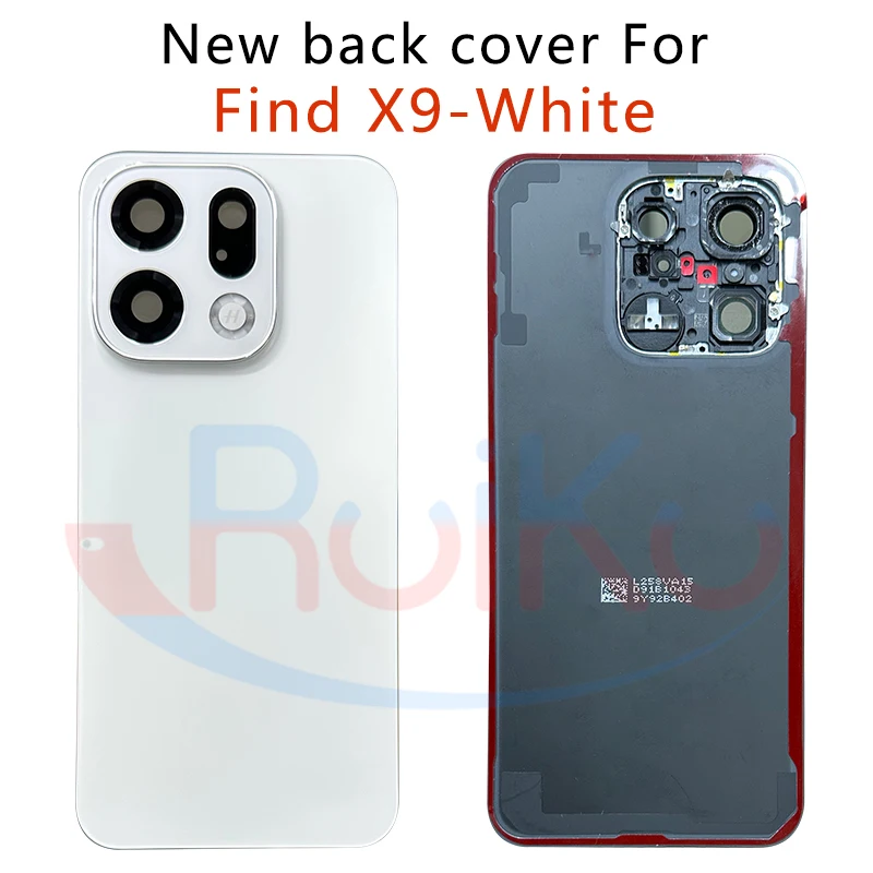 Oppo Find X9 배터리 커버 후면 도어 하우징 케이스 (카메라 렌즈 포함) CPH2797 PLJ110 교체 부품용 유리