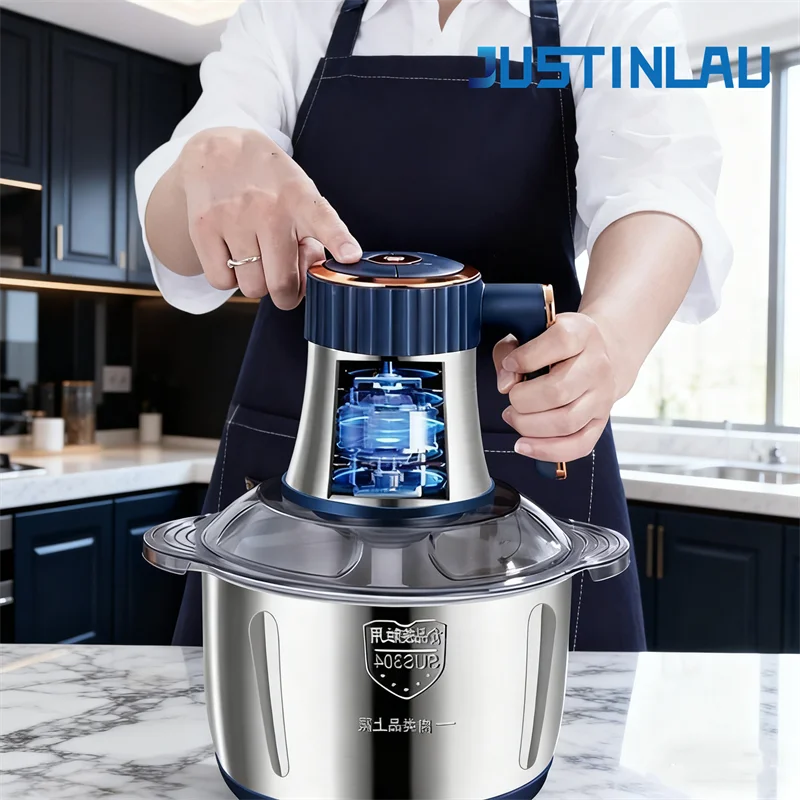 Stainless Steel Electric Meat Grinder Food Processor Chopper