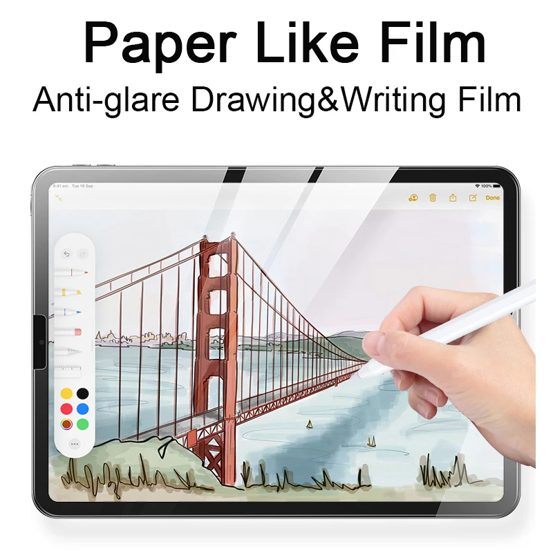 Filme de Desenho de Papel Fosco para Lenovo Tab M10 hd 2nd Hfd Plus P11 Pro 11.5 Pad Plus 2023 P12 Pro Protetor de Tela de Pintura de Escrita Anti-mancha Impermeável Anti-impressão Digital