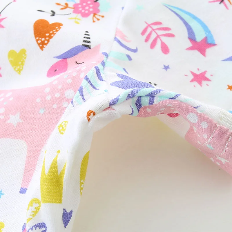 Children's Clothing Kids Clothes Baby Girls Summer 2025 New Dress Holiday Cartoon Unicorn Dresses Vestidos Cotton