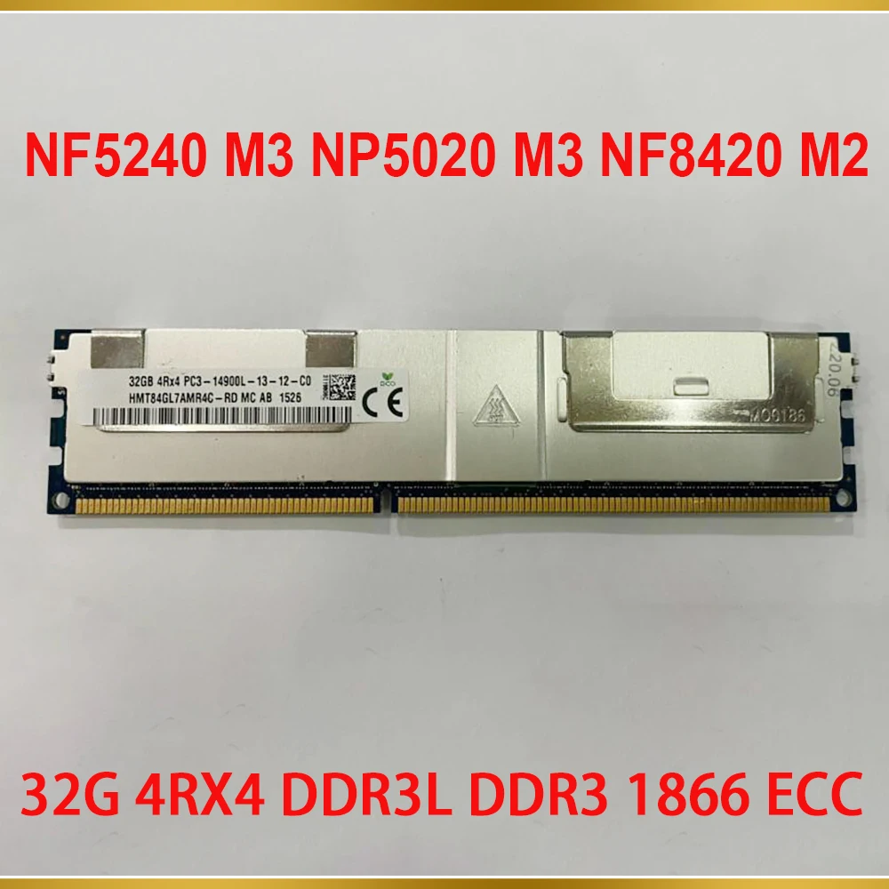 1 Pcs Server Memory For Inspur 32GB 32G 4RX4 DDR3L DDR3 1866 ECC RAM NF5240 M3