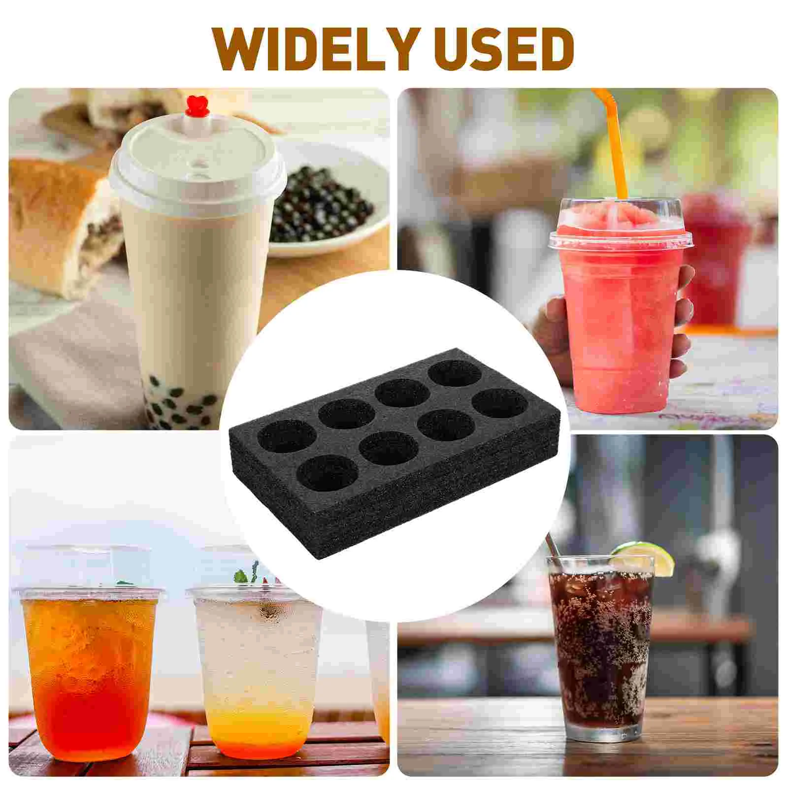 Ganazono Foam Drink Holders 8 Hole Glass Cup Holder Bottle Storage Party Takeout Campervan Camping