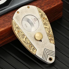 GALINER Retro Cigar Knife Metal Cutter Professionnel New Stainless Steel Tobacco Cutting For Tobacco Guillotine Cigar Cutter