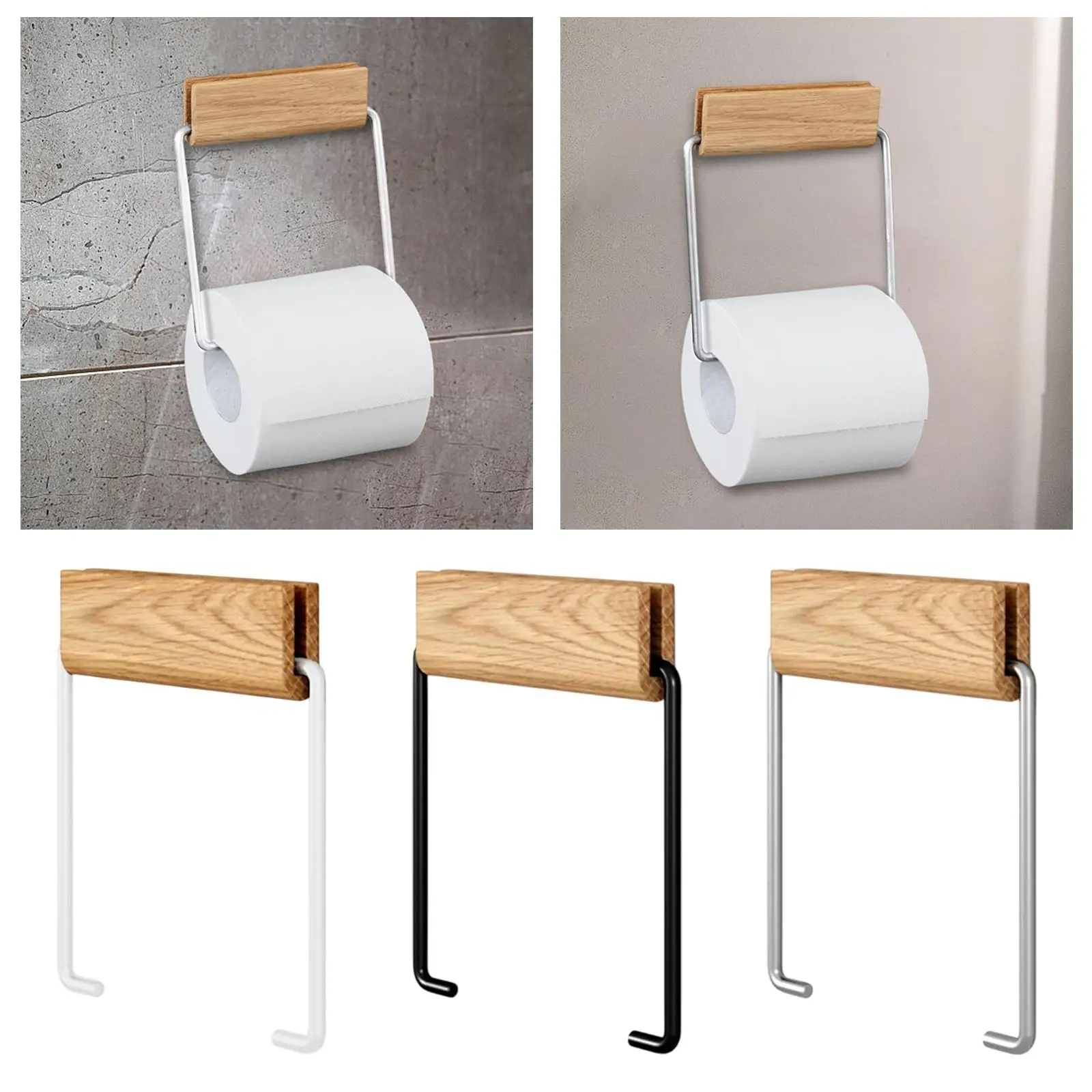 Paper Towel Holder Modern Classic Toilet Paper Shelf Dispenser Storage Rack for
