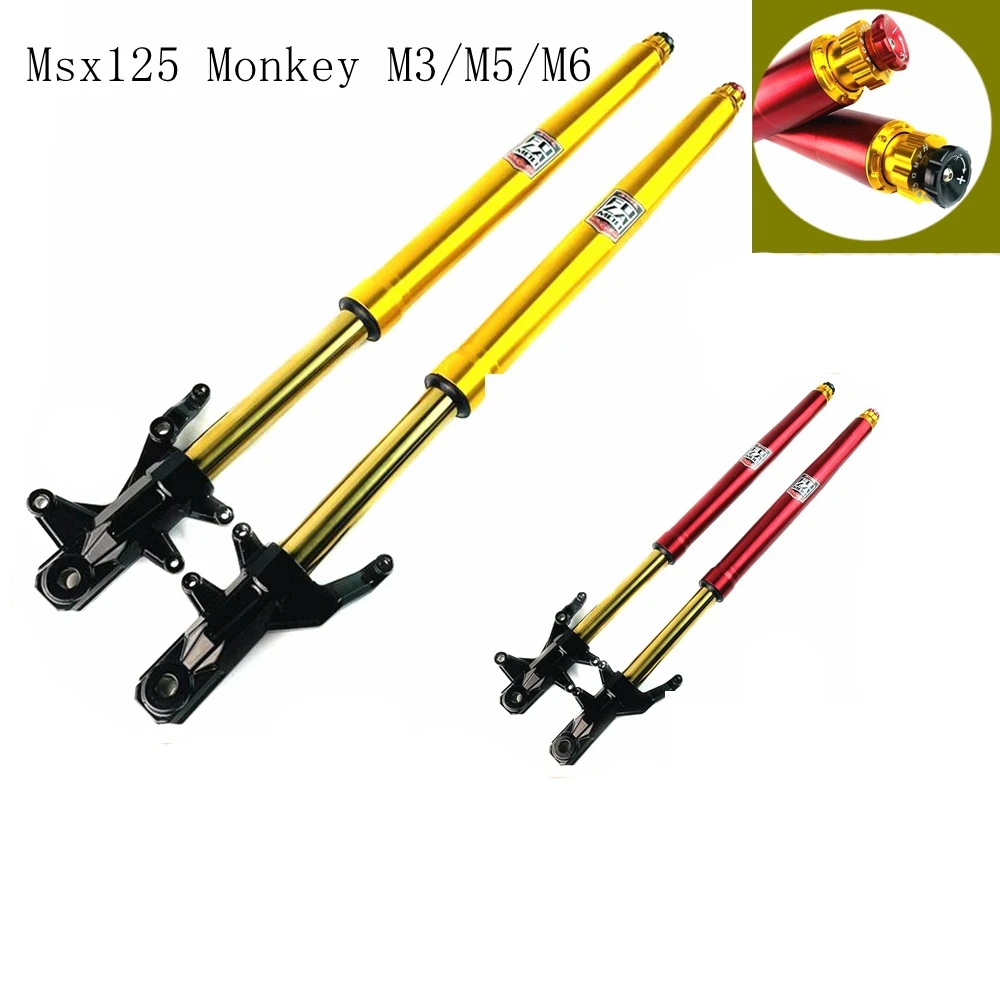 

Motorcycle Adjustable Front Fork Front Suspension Lengthen Shock Absorbers 665/720mm For Monkey Bike Honda Msx125 M3 M5 M6 Etc