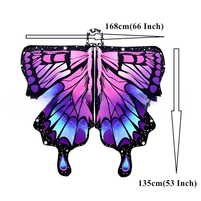 Ali Da Fata Regolabili Per Adulti E Bambini - Organza Luminosa, Per Costumi Carnevale E Halloween