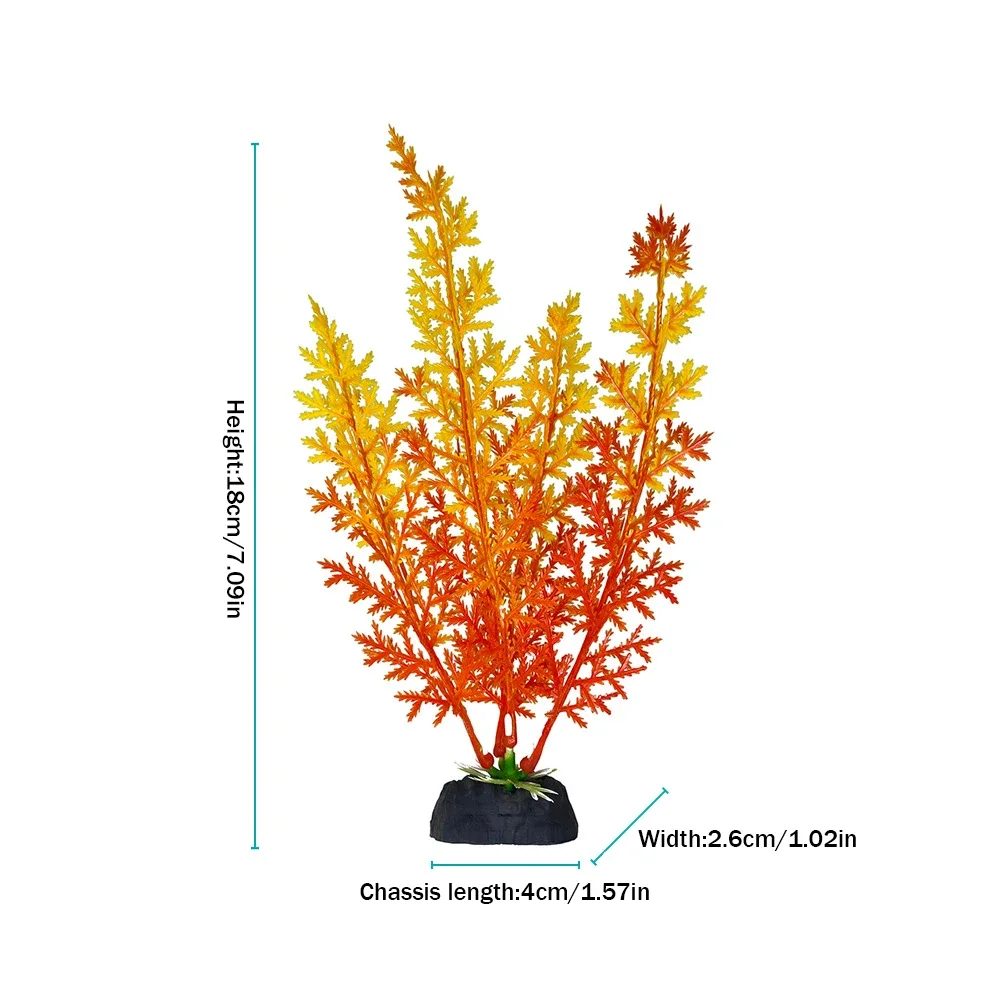 Artificial Underwater Plants Aquarium Fish Tank Seaweed Decoration Water Grass Viewing Decorations for Home 1Pc