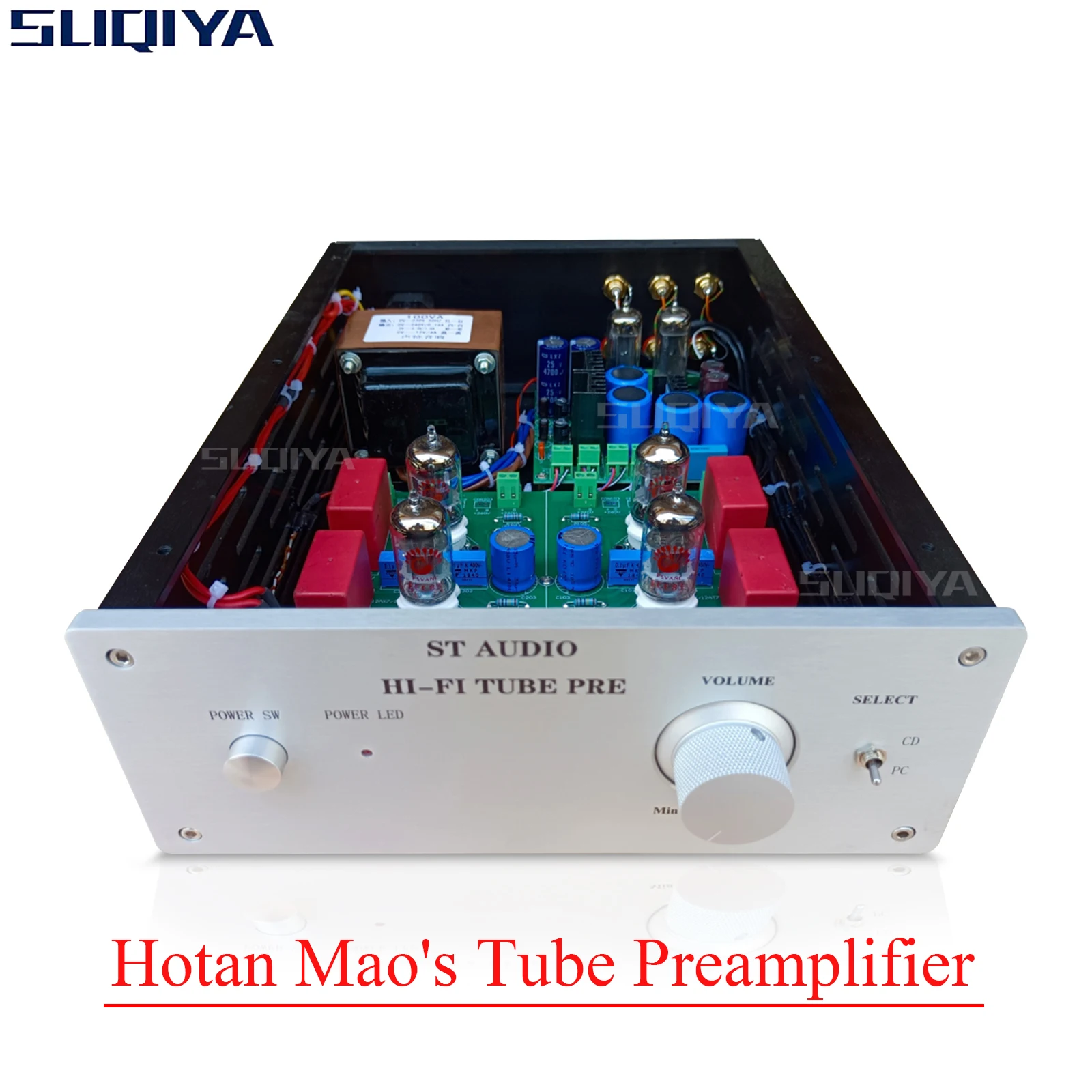 Suqiya-Hotan Maos 6 Z4 12 Ax7 Tube Preamp Wada Regolato Fet 2 Sk1170 12 Ax7 Ecc83 Ecc82 Tube Preamplificatore Amplificatore Di Potenza Audio