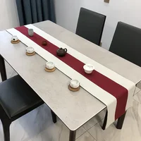 Chinese Style Solid Color Stripes Linen Table Runner Dresser Scarves Modern Minimalist Kitchen Table Runners Holiday Party Decor 4