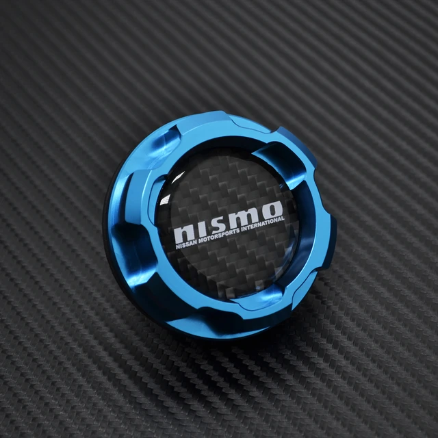 Carbon Fiber Logo Blue Aluminum ENGINE Oil Cap