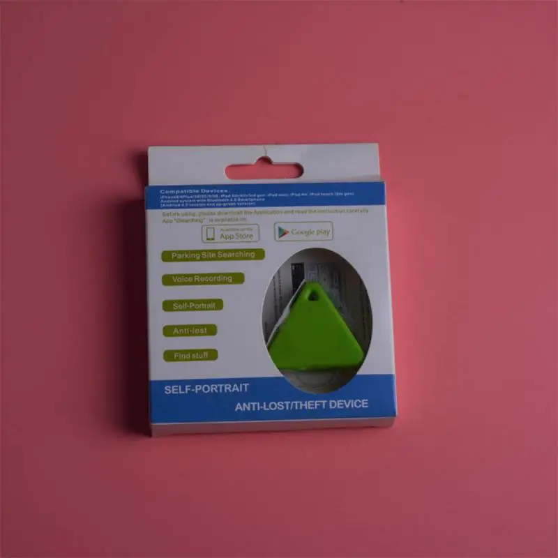 Portable GPS Tracker Anti-lost Device Finder Bluetooth Tracker Triangle Anti-lost Mobile Phone Alarm Keychain Spot Key Key Chain