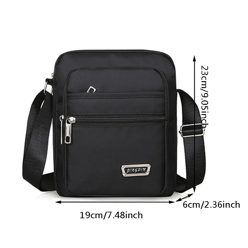 1pc männer Schulter Tasche Business Freizeit Große Kapazität Tragbare Handtasche Multi Schicht Wasserdichte Sommer Männlichen Umhängetaschen – Detail 1