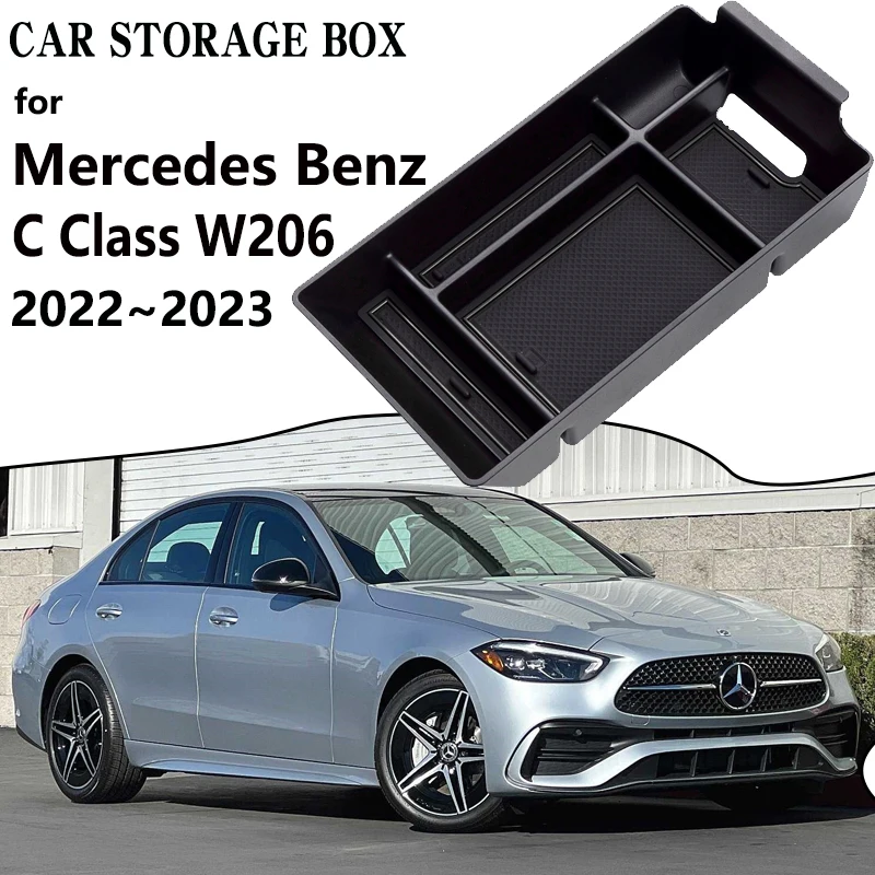 Car Central Storage Box for Mercedes Benz C Class W206 2022 2023