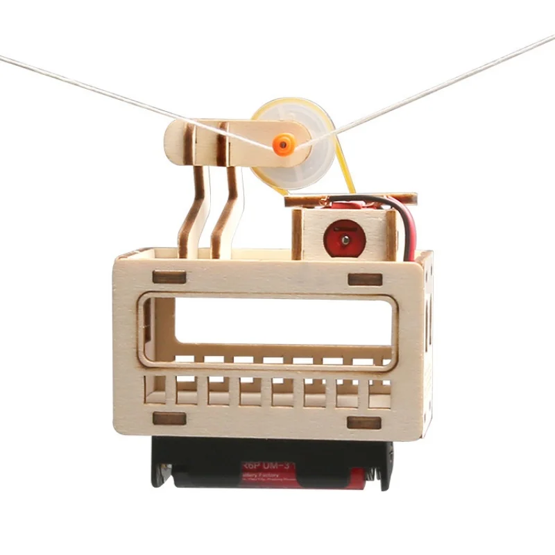 DIY Wooden Cable Car Toy - Innovative Outdoor Science Experiment