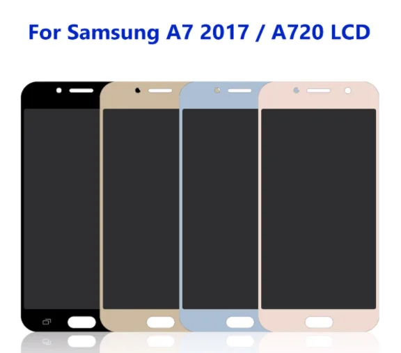 100%Test A720 For Samsung Galaxy A7 2017 Display Touch Screen Digitizer Assembly Replacement For Samsung A720F A720M SM-A720F