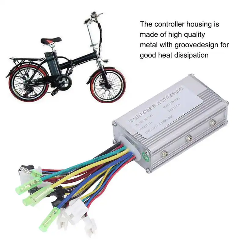 250/350W 36/48V15A Electric Bike Controller Kit 10 Configurations Electric Controller Kit Instrumentation Throttle