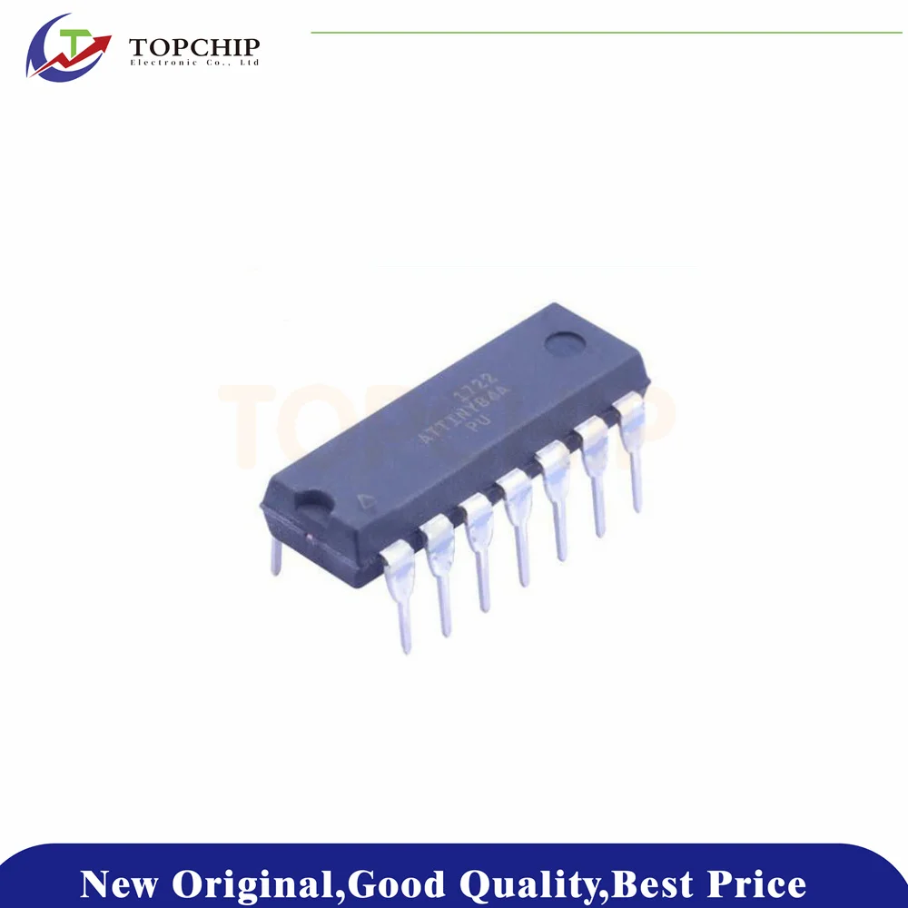 1Pcs New Original ATTINY84A-PU 4KB AVR 512Byte 20MHz FLASH 12 DIP-14 Microcontroller Units (MCUs/MPUs/SOCs) attiny84a pu package dip 14 new original genuine microcontroller ic chip