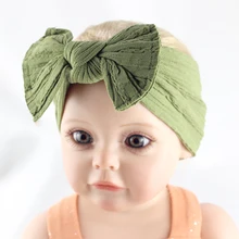 

Cable Bow Knot Nylon Headband for Baby Girl Boy Headwrap Newborn Infant Cables Turban Kids Twist Bowknot Elastic Nylon Headbands