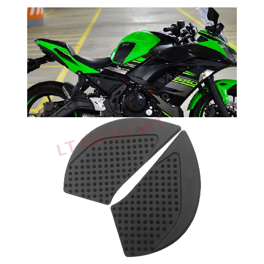 

Motorcycle Tank Grips Side Traction Pads Knee Anti Tank Slip Sticker Decal Kit For Kawasaki Ninja 650 NINJA650 2017-2021 2022