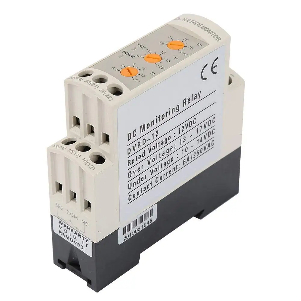 

DVRD Surge/undervoltage Protection Relay Voltage Protection DC12V 24V 36V 48V DC Over And Under Voltage Protector Circuit Breake