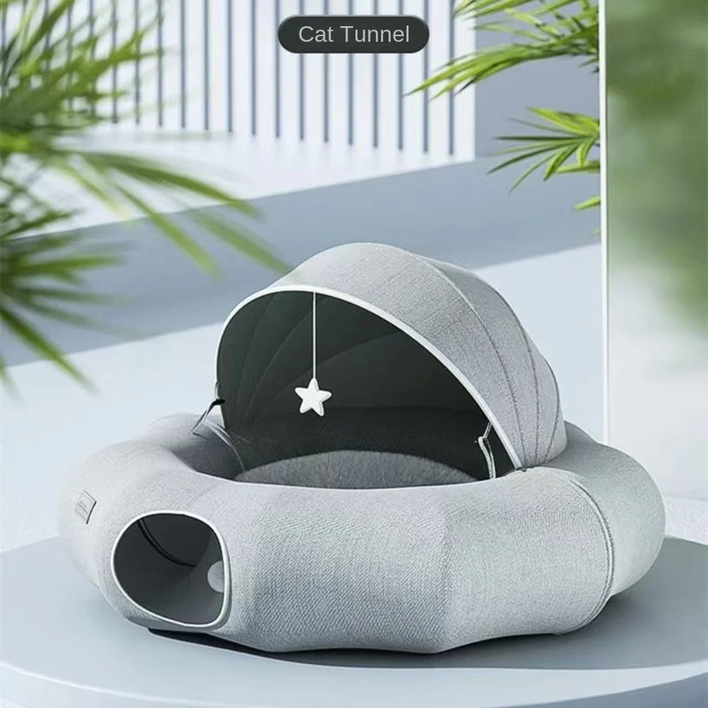 

Multipurpose Cat Tunnel Bed Pet Tube Indoor Detachable Collapsible Tunnel For Kittens Puppy Toys Balls Dog Hiding Training House
